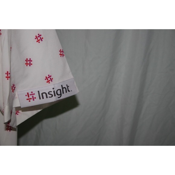 MICROSOFT x INSIGHT Men's XXL Button Up Shirt Short Sleeve Tech Poly Spandex - Picture 4 of 8